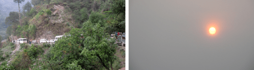 Going home back to Rishikesh – stop and go on bypass roads – arriving at 1am in the night